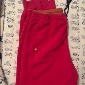 Woman pink Elastic-Waist Bottoms